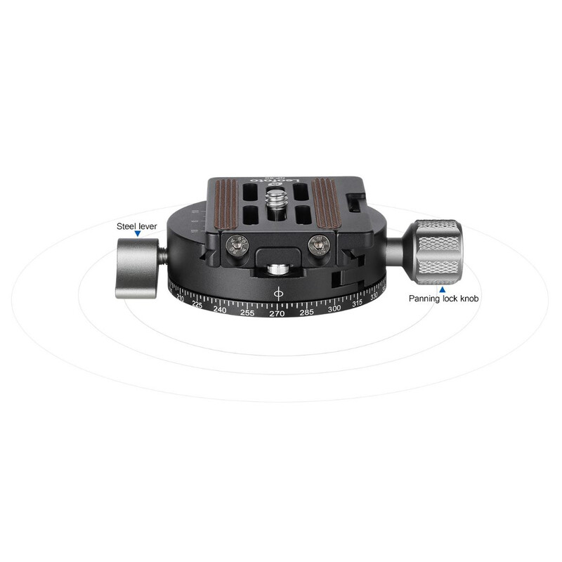 Leofoto Panoramic tripod head  Panorama plate RH-0 + quick release plate NP-50