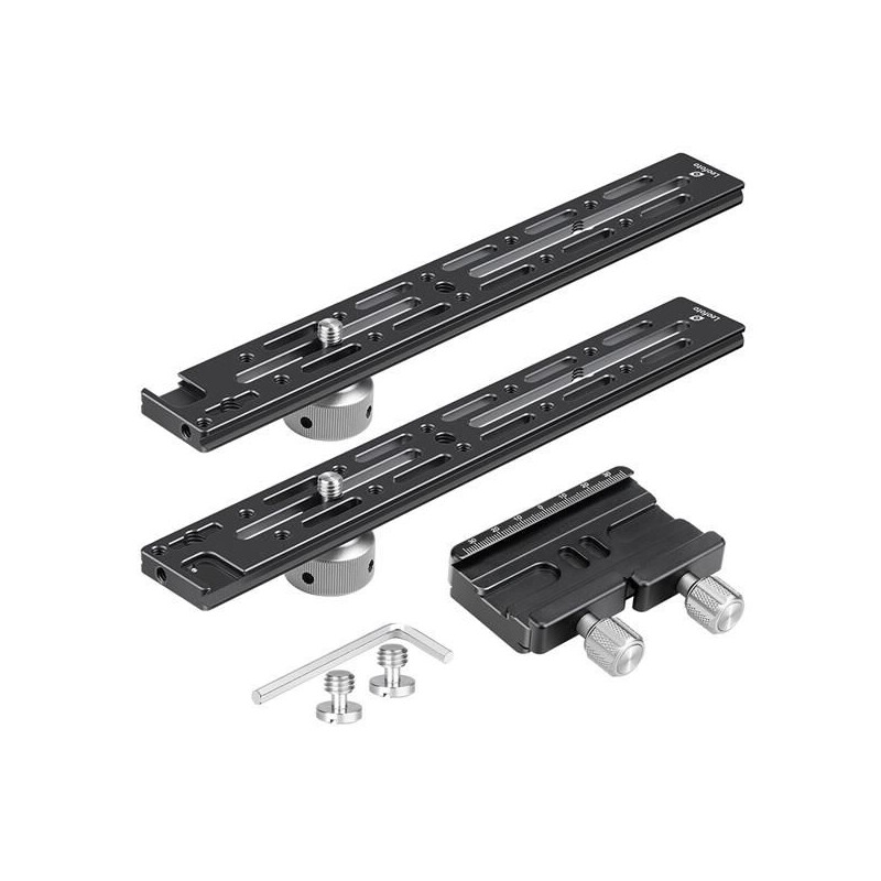 Leofoto Arca-Swiss rail set NP-600 2x 300 mm + coupling