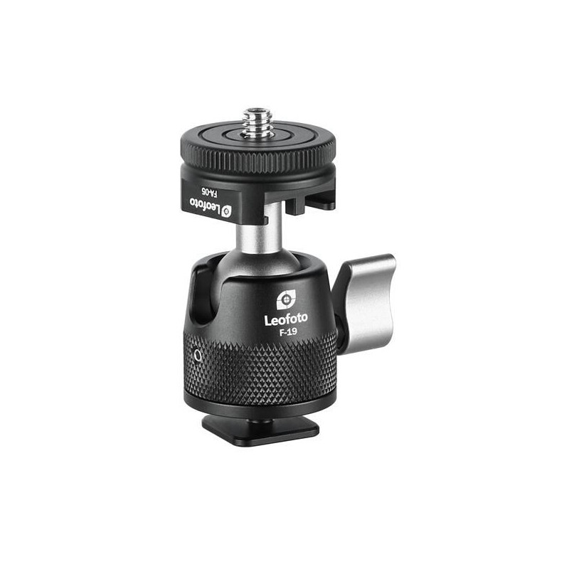 Leofoto Tripod ball-head F-19 with flash shoe