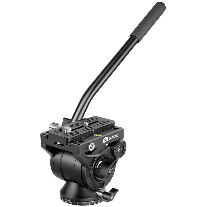 Leofoto Carbon monopod MF-324CL + VD-04 pan-tilt foot + BV-10 video tilt head
