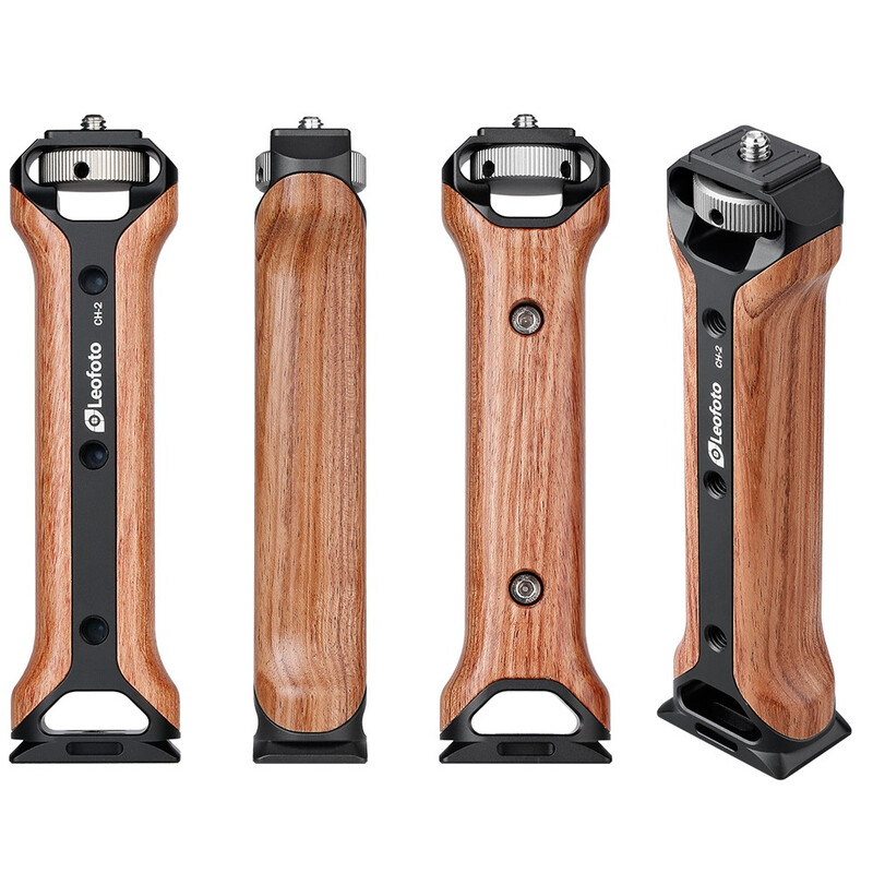 Leofoto Mounting Handgriff mit Smartphone-Halterung und Blitzschuhaufnahmen VC-1