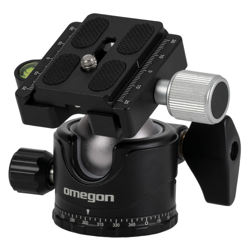 Omegon Mount Segugio Tracker Set mit Kugelkopf, Deluxe Polhöhenwiege und Polsucher