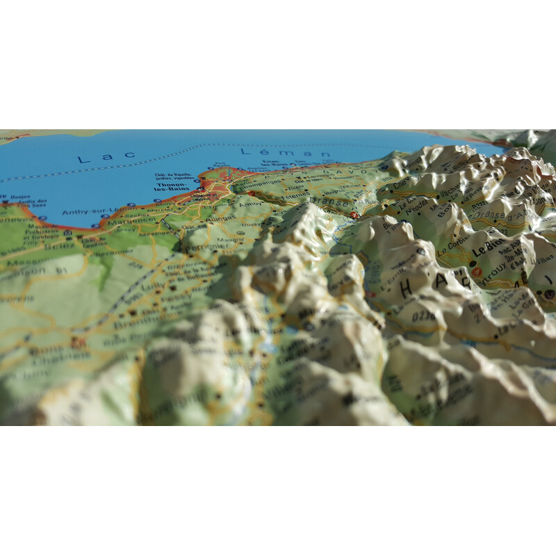 3Dmap Regional map Haute Savoie Version été