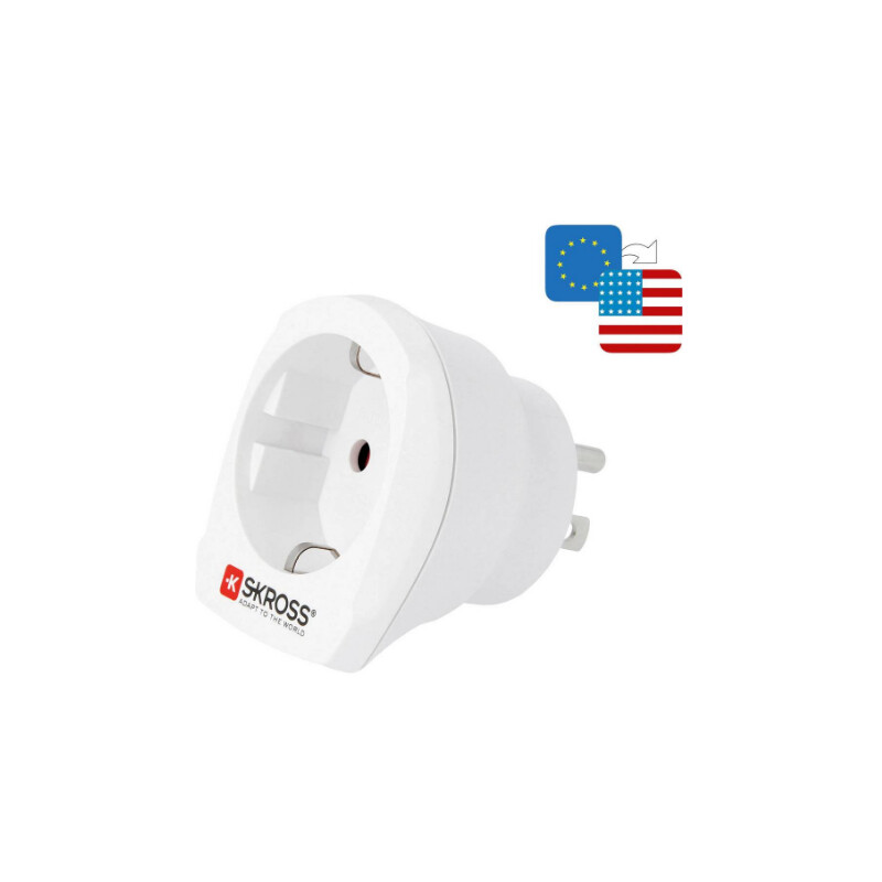 Skross Power pack Travel adapter Europe to USA