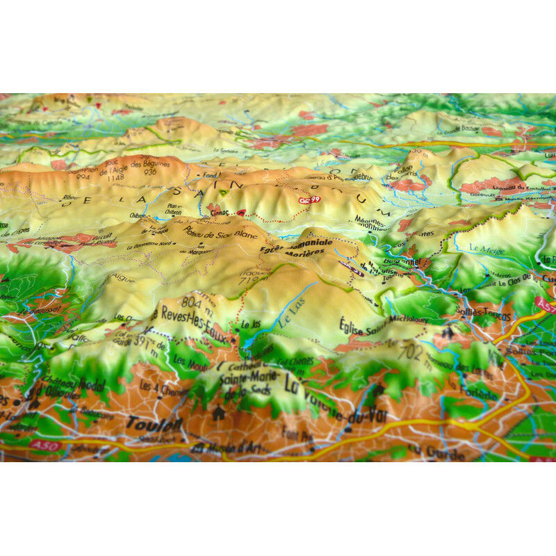 3Dmap Regional map Sainte-Victoire et Sainte-Baume