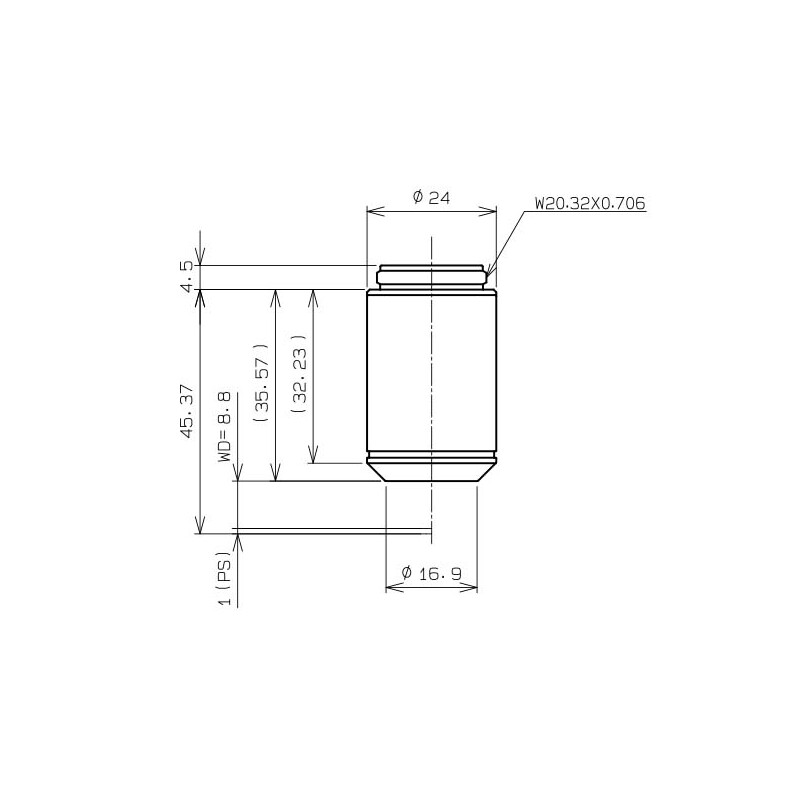 Evident Olympus Objective CACHN10x IPC/0.25 (CACHN10XIPC-1-7)