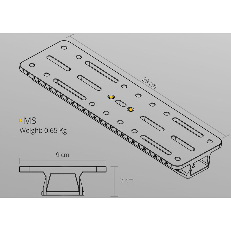 William Optics Vixen-Style 290mm Prism Rail