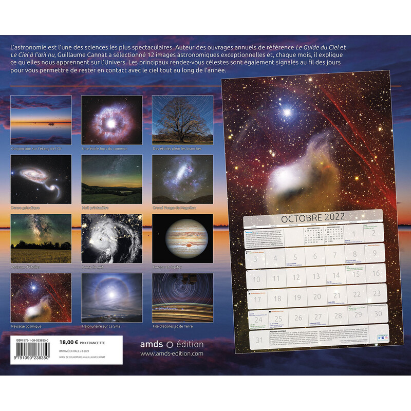 Amds édition  Calendar Astronomique 2022