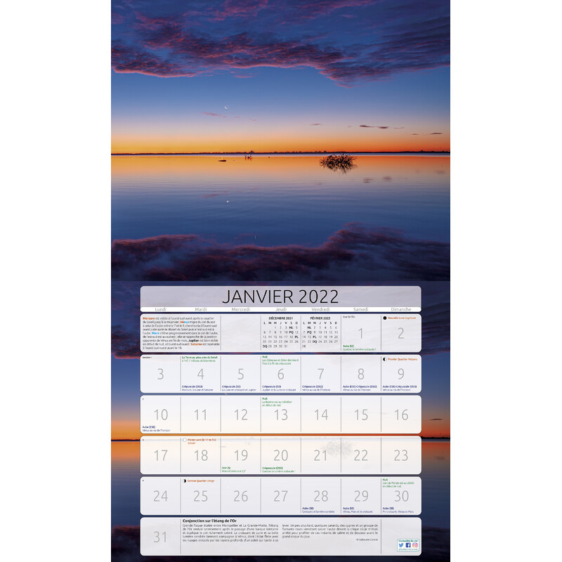 Amds édition  Calendar Astronomique 2022