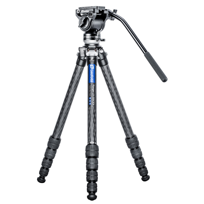Leofoto Carbon tripod LS-255CEX Ranger with levelling device + BV-5 video tilt head