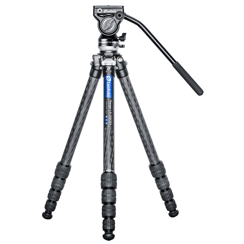 Leofoto Carbon tripod LS-255CEX Ranger with levelling device + BV-5 video tilt head