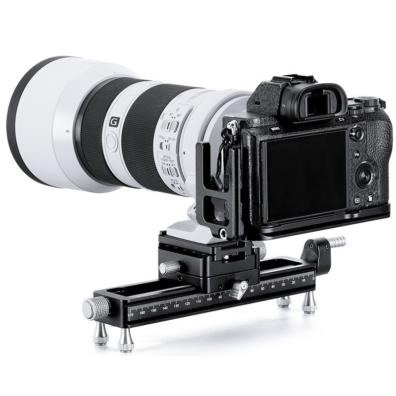 Leofoto Adjustable sled Macro Focusing Rail MP-180S+NP-50