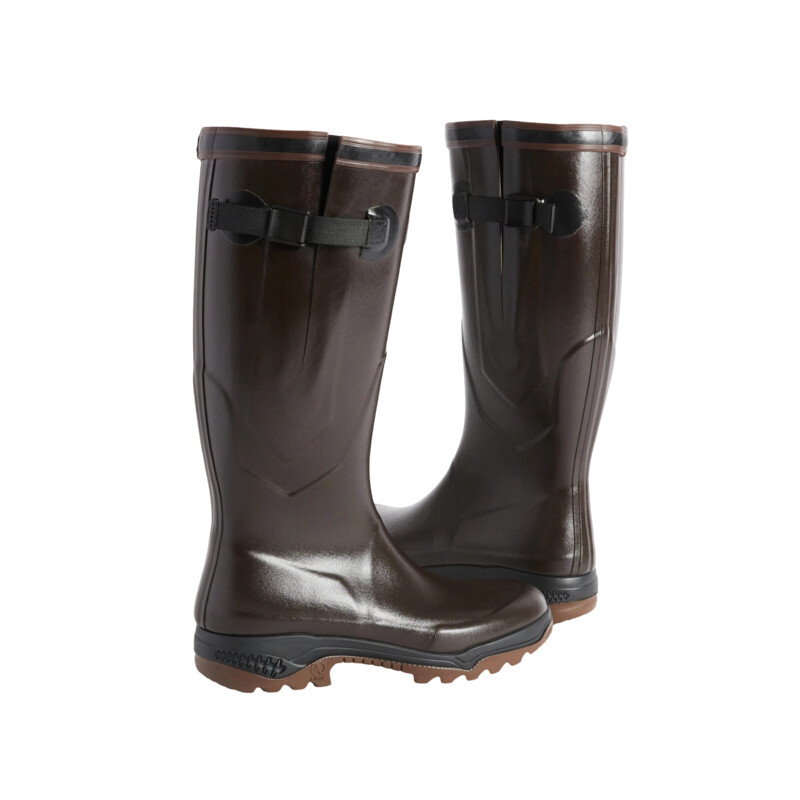 Aigle PARCOURS 2 VARIO BROWN RUBBER BOOTS, SIZE 7