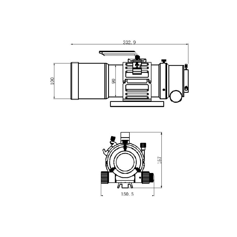 TS Optics Apochromatic refractor AP 76/418