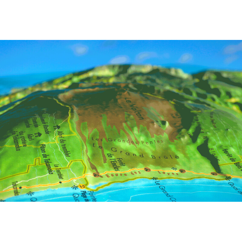 3Dmap Regional map La Réunion