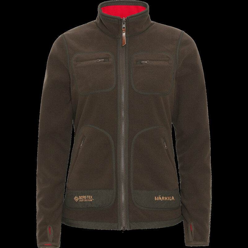 Härkila Kamko fleece jacket women, brown/red, size L