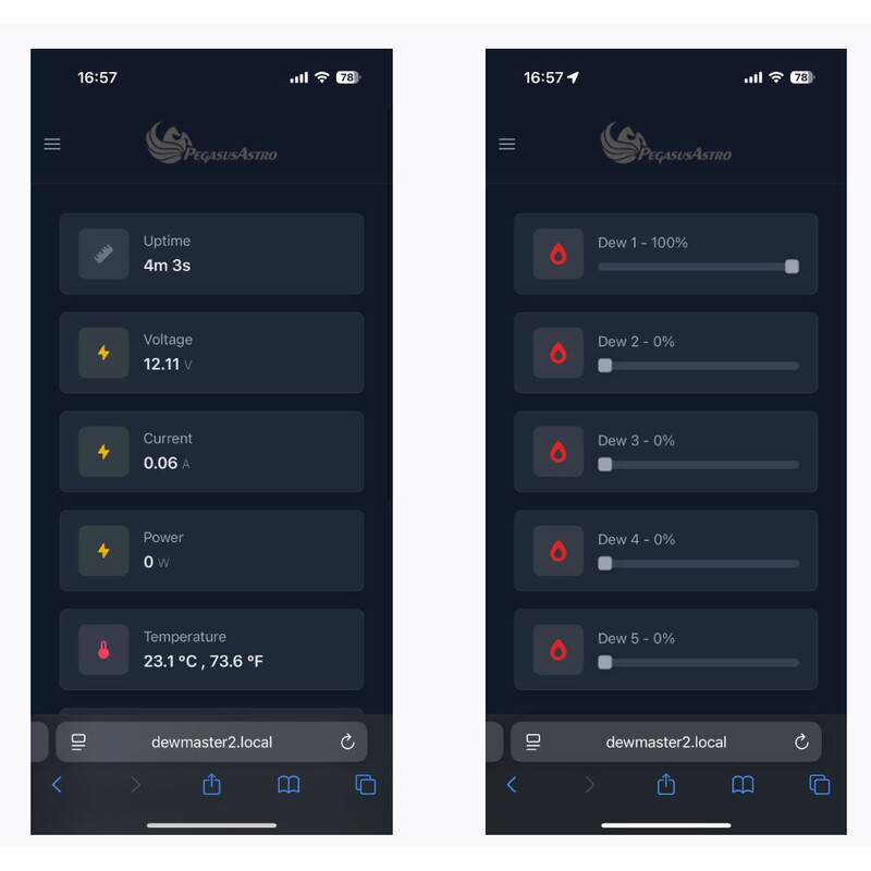 PegasusAstro Controls DewMaster 2