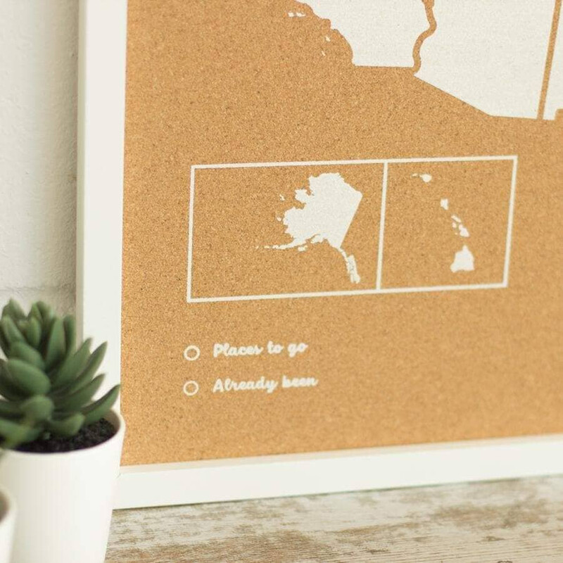 Miss Wood Woody Map Countries United States USA (90 x 60 cm)