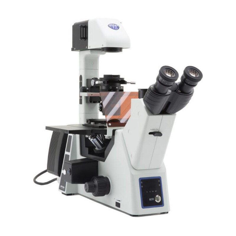Optika Inverted microscope IM-5FLD, FL, trino, inverse, 10x24mm, AL/DL, LED 5W, 8W without objectives