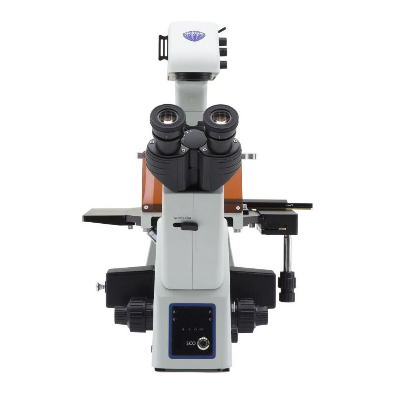 Optika Inverted microscope IM-5FLD, FL, trino, inverse, 10x24mm, AL/DL, LED 5W, 8W without objectives