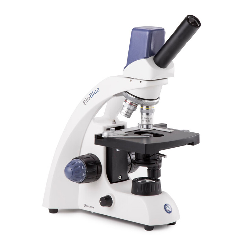 Euromex Microscope Mikroskop BioBlue, BB.4245, digital, mono, DIN, 40x - 600x, LED, 1W