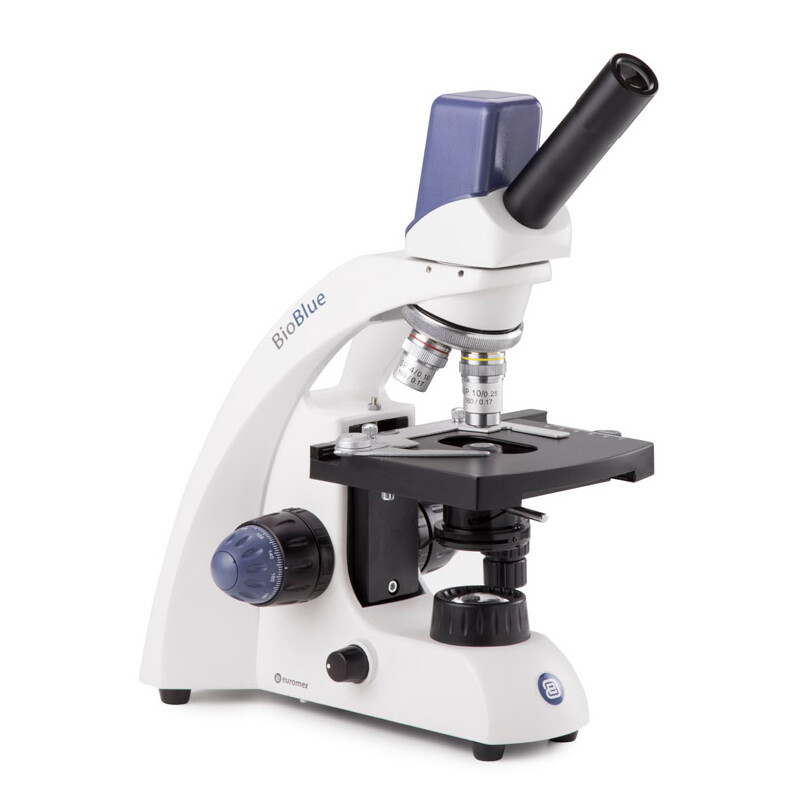 Euromex Microscope Mikroskop BioBlue, BB.4255, digital, mono, DIN, 40x - 1000x, 10x/18, LED, 1W