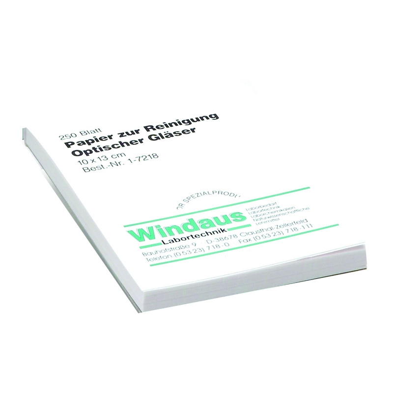 Windaus Lenses cleaning paper, block with 250 sheets 10x13 cm