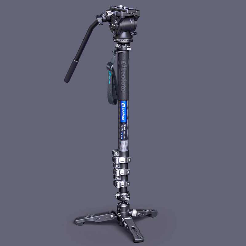 Leofoto Carbon monopod MV-324C+BV-10+VD-03