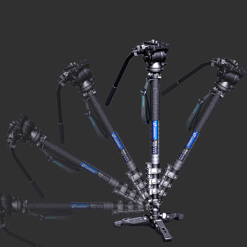 Leofoto Carbon monopod MV-324C+BV-10+VD-03