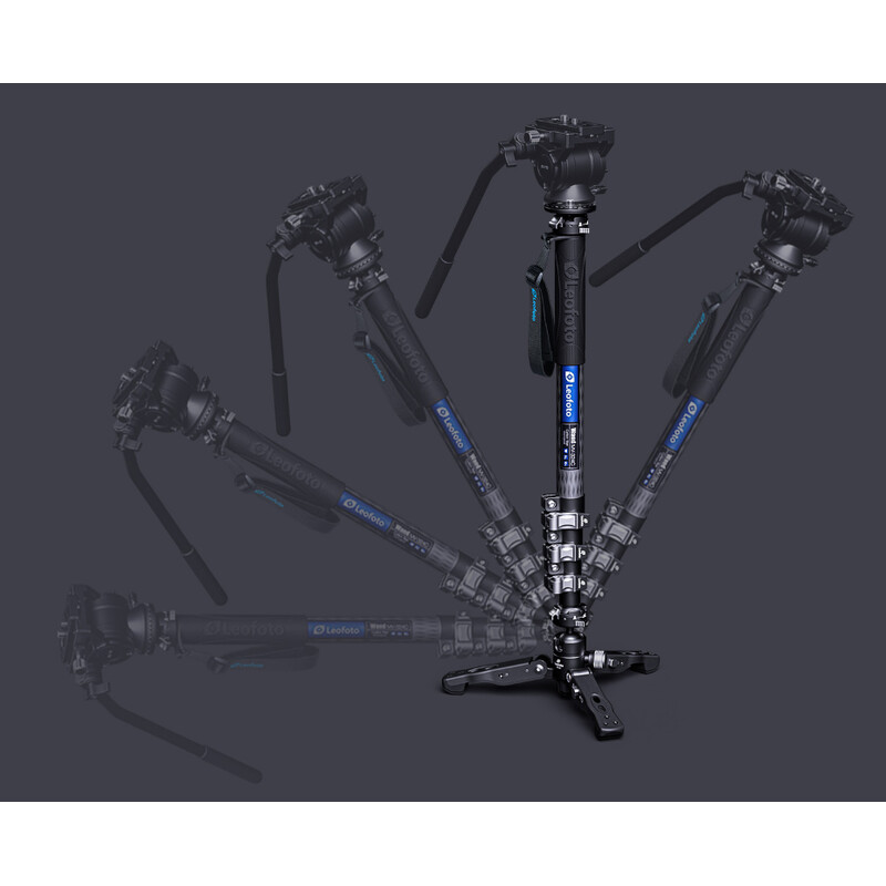 Leofoto Carbon monopod MV-324CL + Schwenk-Neigefuß VD-03