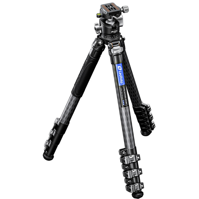 Leofoto Carbon tripod LSR-284C Rapid Ranger mit Beinklemmen + Ballhead LH-30