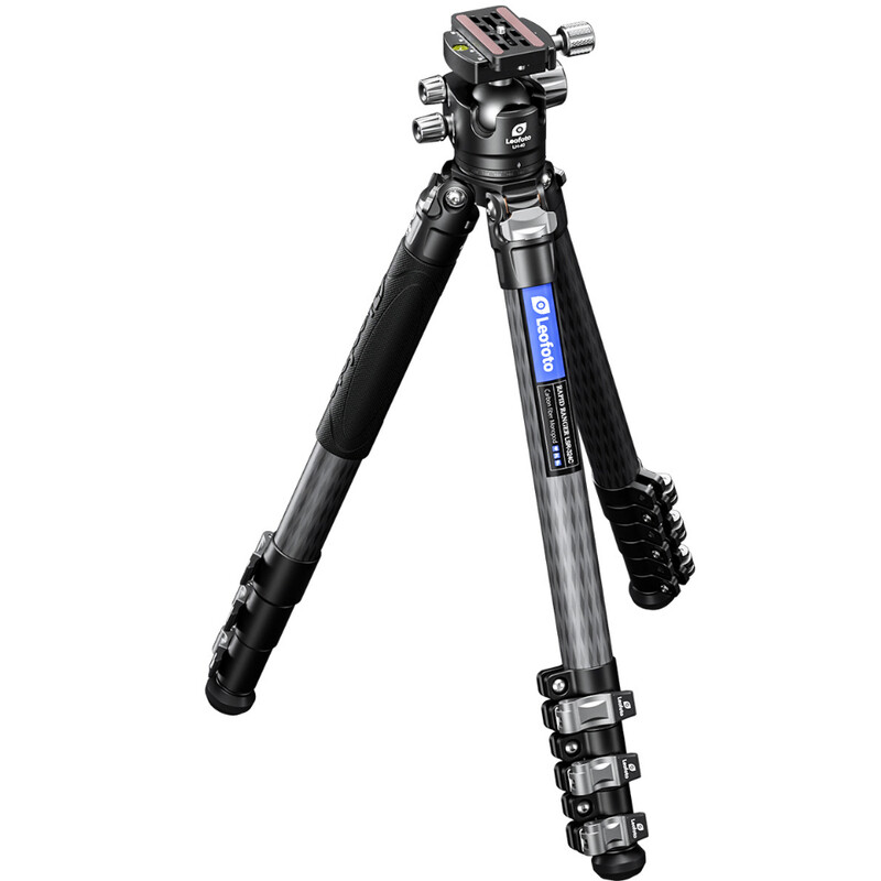Leofoto Carbon tripod LSR-324C Rapid Ranger mit Beinklemmen + Ballhead LH-40