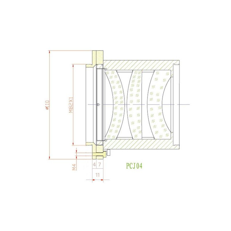 APM Riccardi Apo-Reducer Adjustment flange M82