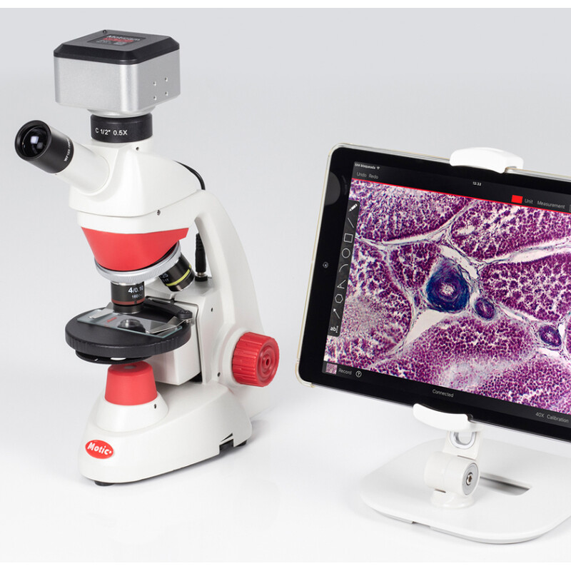 Motic Microscope Mikroskop RED50X Plus, mono, digital, 40x- 400x, 4MP