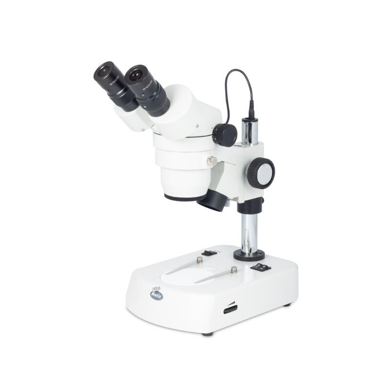 Motic Stereo zoom microscope SMZ140-N2LED, bino, 10x/20, Al/Dl, LED 3W