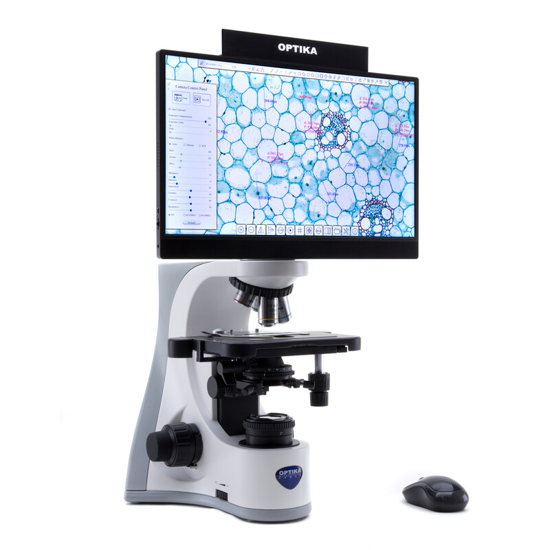 Optika Microscope B-510BF4K, digital, W-PLAN IOS, 40x-1000x, 4K digital head
