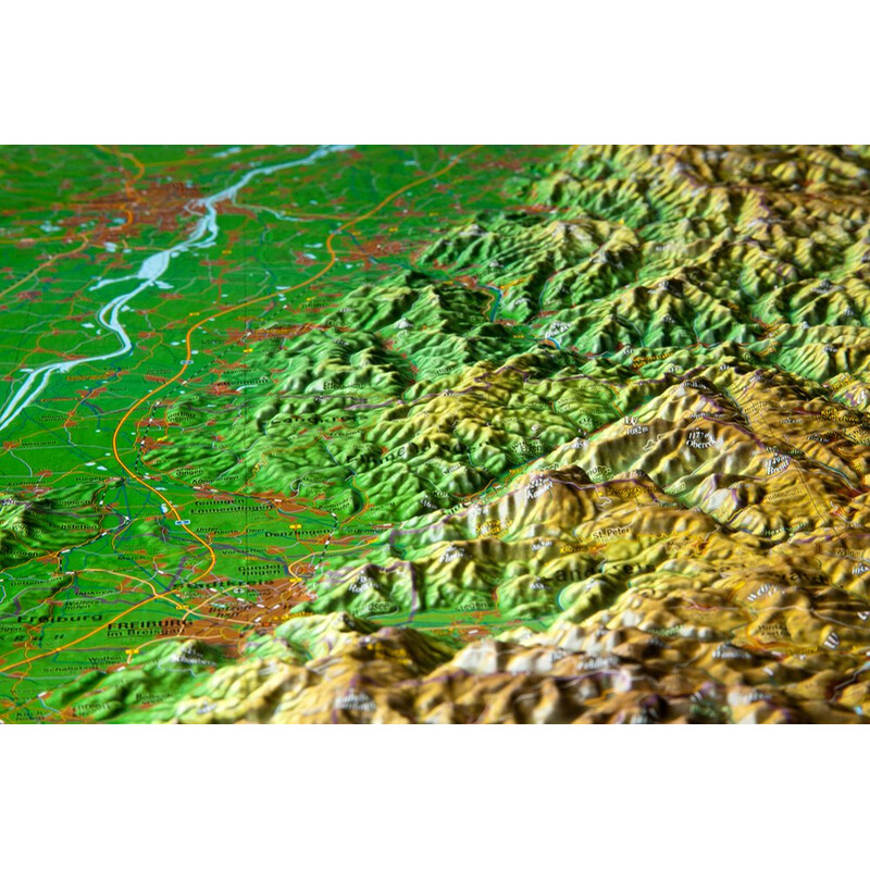 Georelief Regional map Black Forest