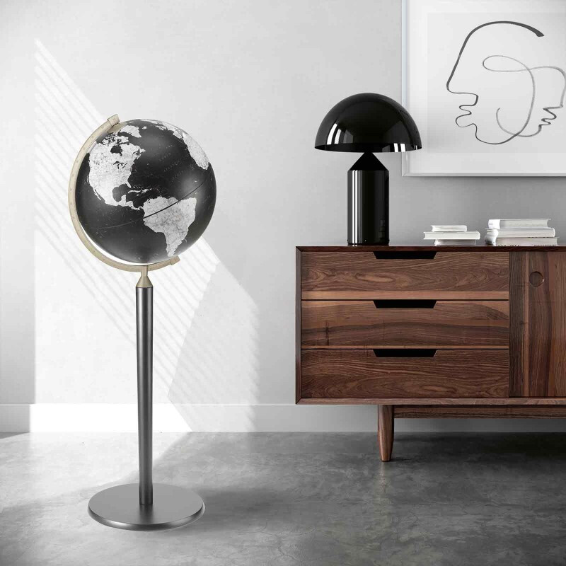 Zoffoli living Floor globe Vasco da Gama All Black 40cm