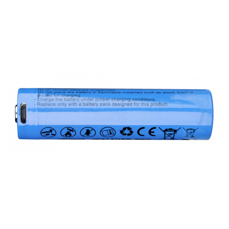 Walther 2600 mAh Li-Ion battery with Micro-USB charging socket