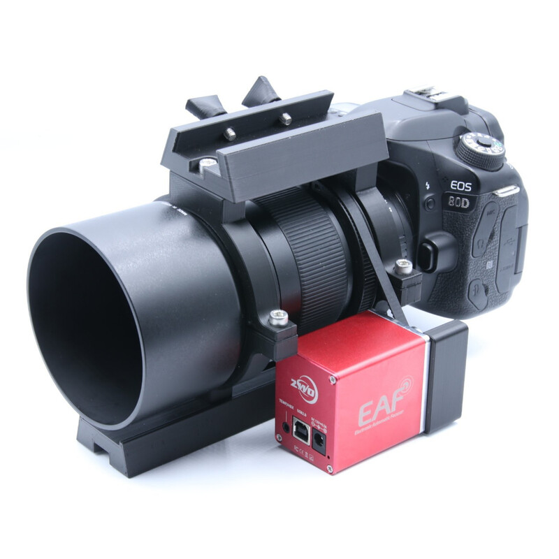 Astroprints EAF motor mounting kit with clamp, dovetail bar and finder base for Samyang 135 mm lens
