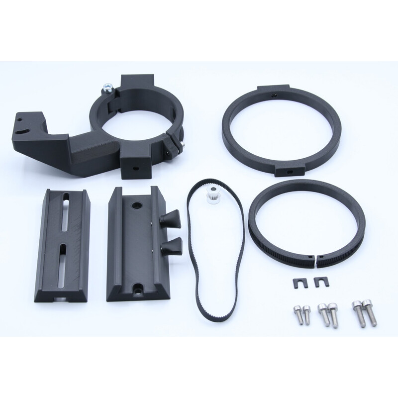 Astroprints EAF motor mounting kit with clamp, dovetail bar and finder base for Sigma Art 85mm lens