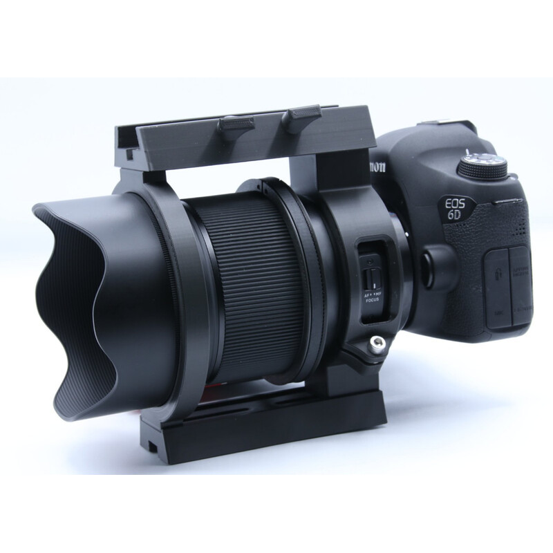 Astroprints EAF motor mounting kit with clamp, dovetail bar and finder base for Sigma Art 85mm lens