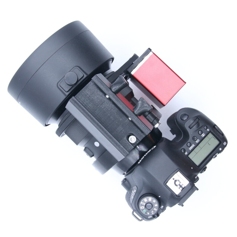 Astroprints EAF motor mounting kit with clamp, dovetail bar and finder base for Sigma Art 105mm lens