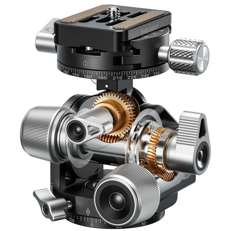 Leofoto Geared tripod head G3+BPL-50