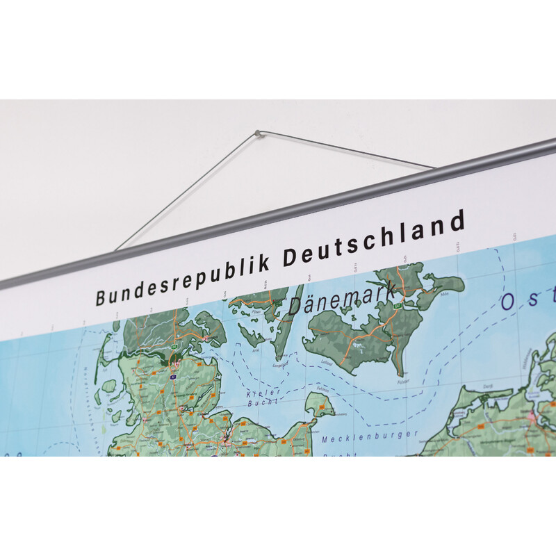 GeoMetro Map Deutschland physisch (100 x 140 cm)