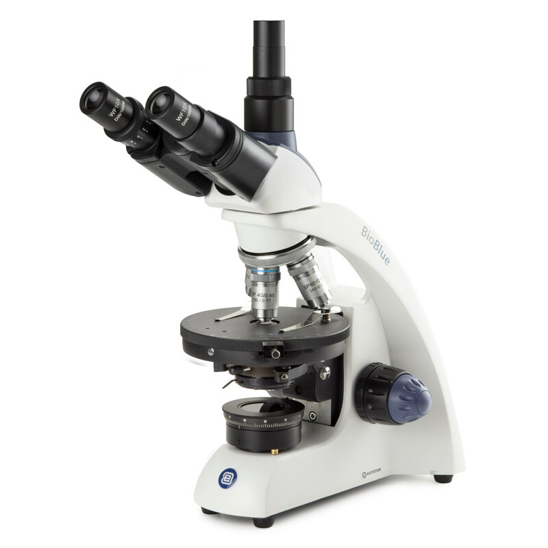 Euromex Microscope Mikroskop BioBlue, BB.4243-P-HLED,trino, Pol, DIN, 40x-600x, 10x/18, LED, 1W