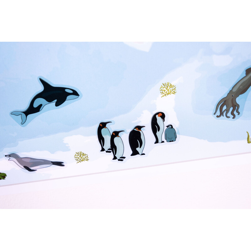 GeoMetro Childrens map The World of Animals (84 x 60 cm)