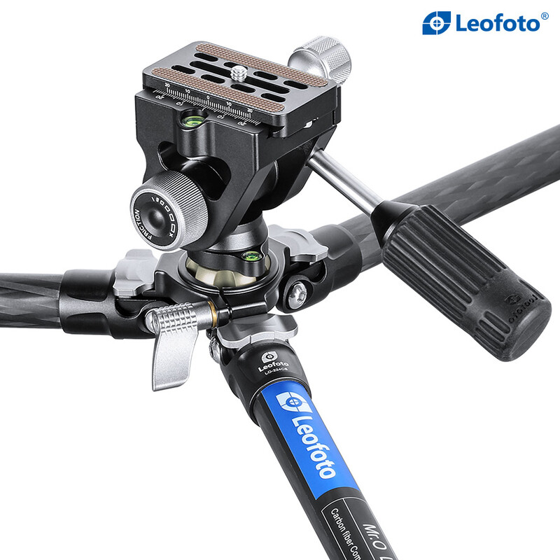 Leofoto Carbon tripod LO-224CS Mr. O + 2-way-panheads SW-02