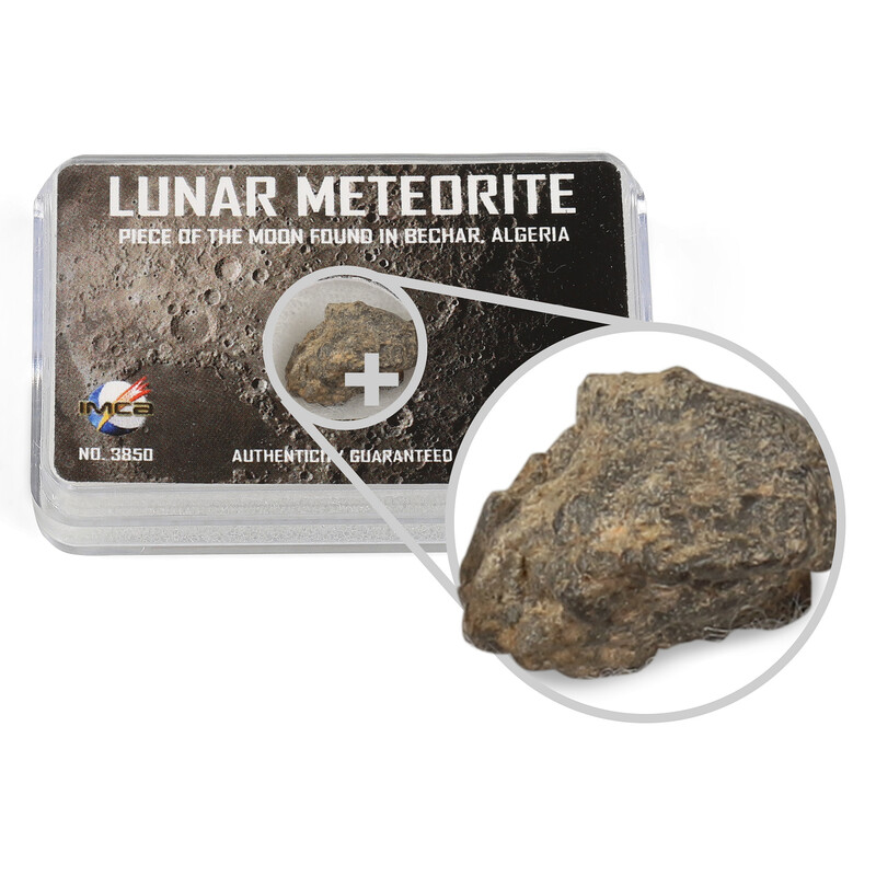 Top Meteorites Genuine Moon Meteorite Bechar Algeria 1-1.25g