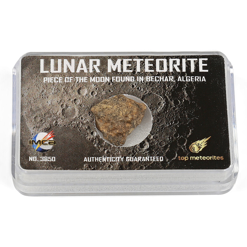 Top Meteorites Genuine Moon Meteorite Bechar Algeria 1.25-1.75g